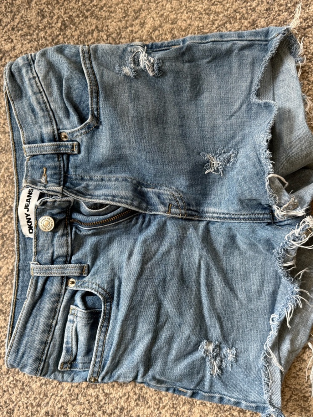 DKNY Light Blue Denim Jeans with White Label